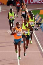 Hagos Gebrhiwet wins the 5000 metres at the Glasgow Diamond League. Photo: David T. Hewitson/Sports for All Pics
